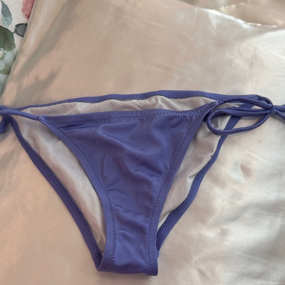 Women's Purple Tie-Side Bikini Bottom M